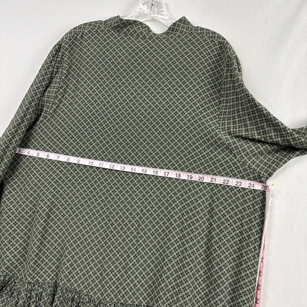 Oliviaceous Dress Women's Large Academia Ruffled Shift School girl Green - Picture 9 of 10
